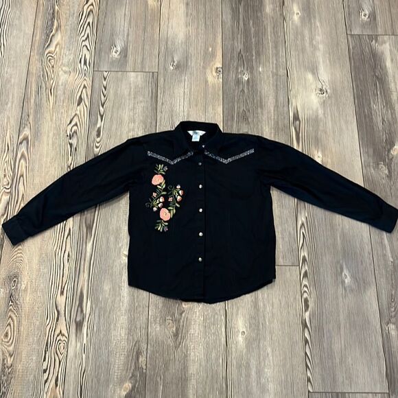 Rock 47 Western Girls Button Down Shirt - Picture 1 of 8